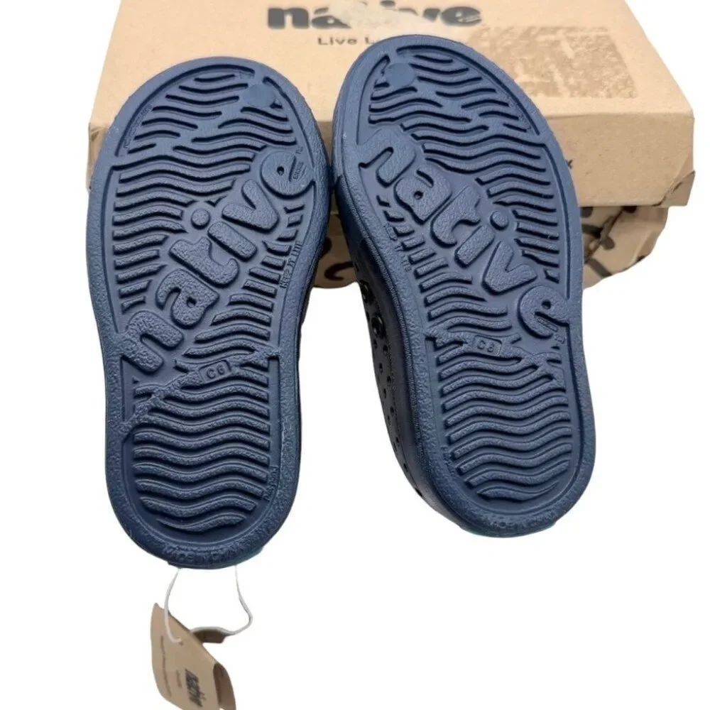 Native Jefferson Toddler Slip-On Water Shoe Frontier Blue Insight Circle C6 EVA